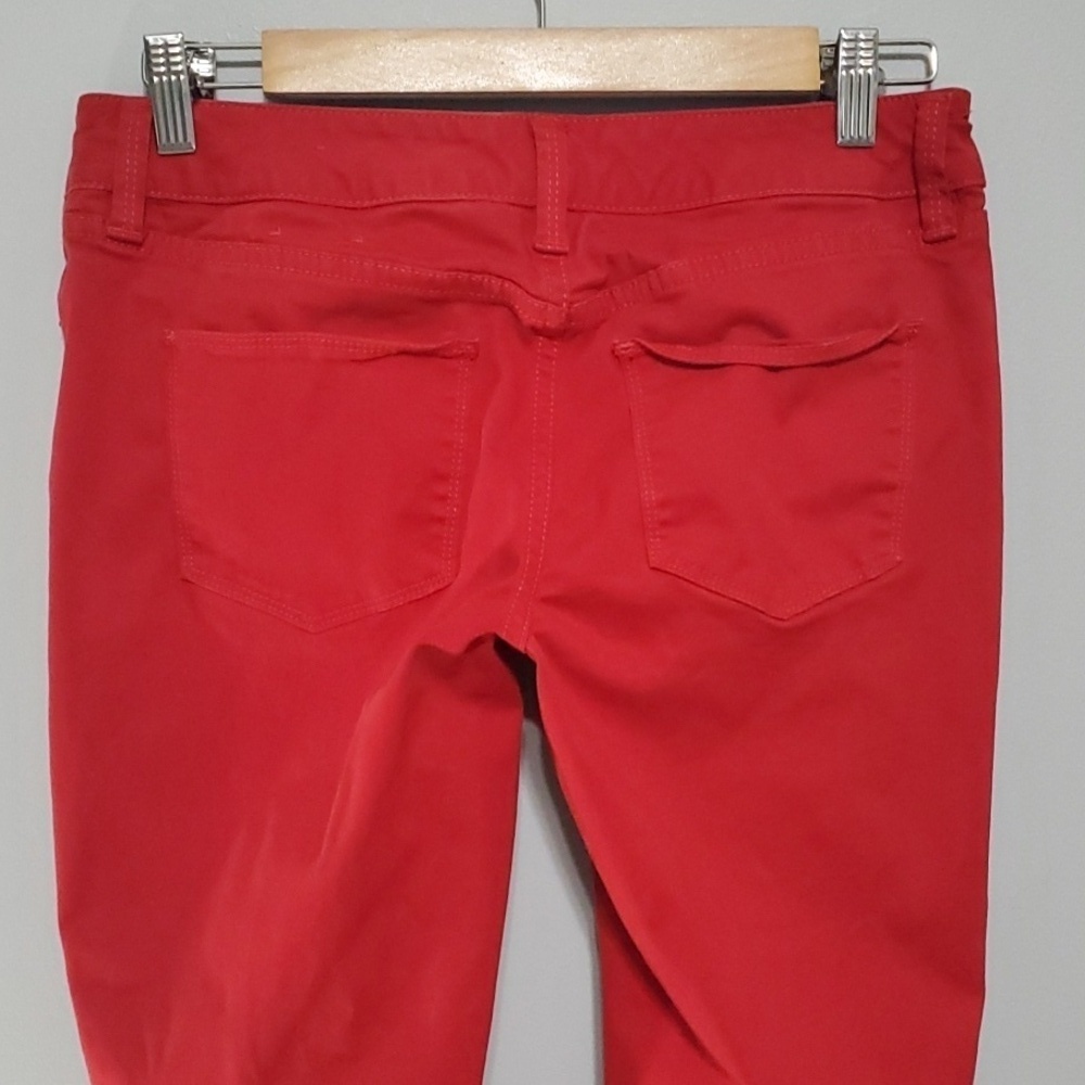 The Limited 678 Red Denim jean Legging jeans Size 4 Low Rise Skinny Vintage Y2k - Picture 7 of 15
